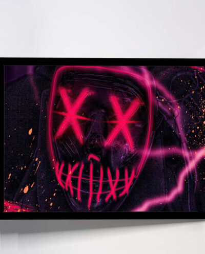 تابلو مدل red mask neon کد F-15016