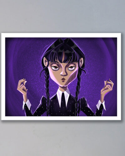 تابلو مدل ونزدی آدامز Wednesday Addams کد LAG10144