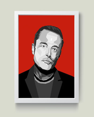 تابلو مدل Elon musk کدm2528-w