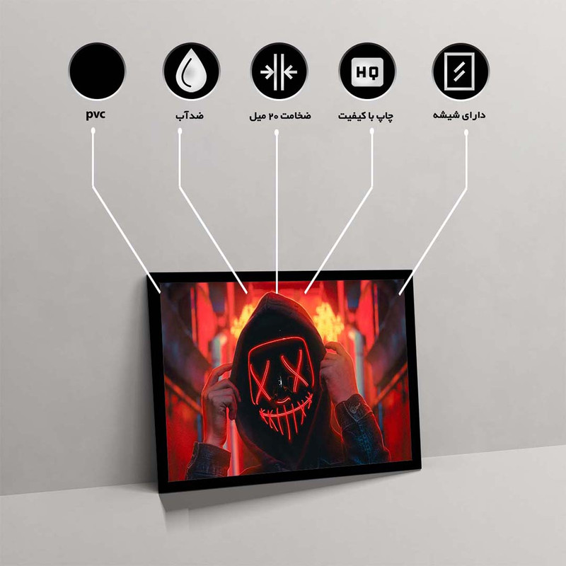 تابلو مدل mask anonymus کد F-14004 - Image 9