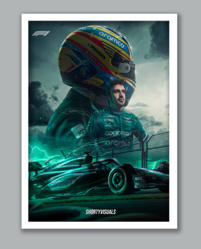 تابلو مدل فرمول یک فرناندو آلونسو Fernando Alonso کد LA-G10197