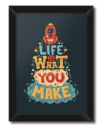 تابلو فنچ آرت طرح Life Is کد QT102B-CO