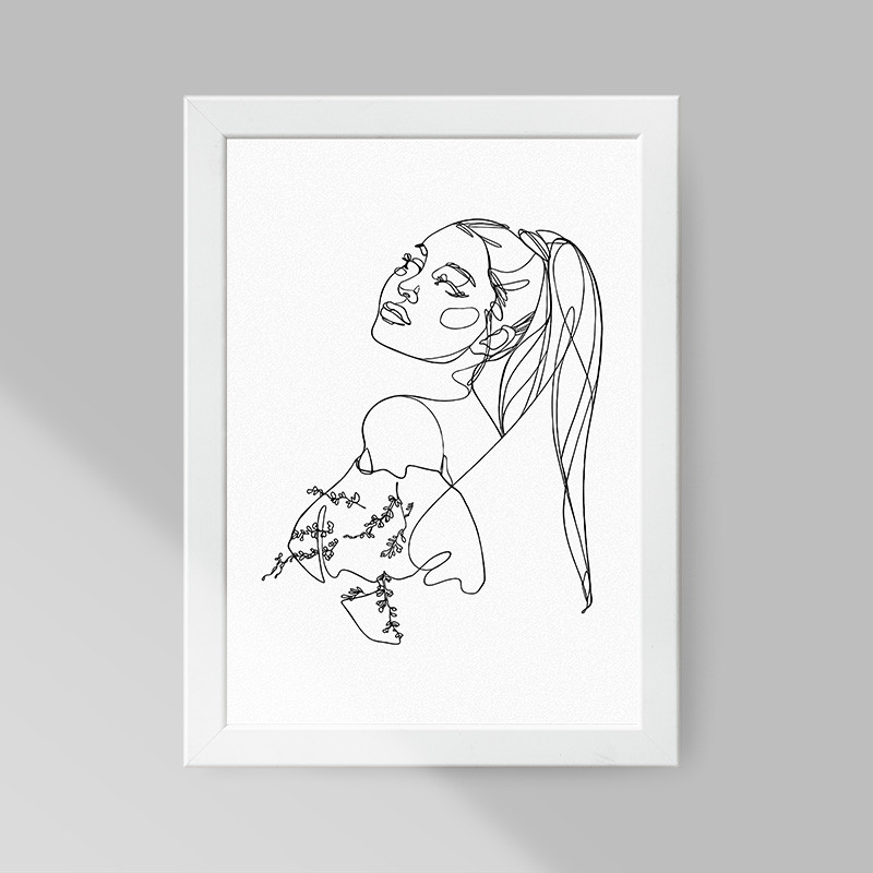 تابلو صبا طرح مدل Ariana Grande کد S0642-w - Image 2