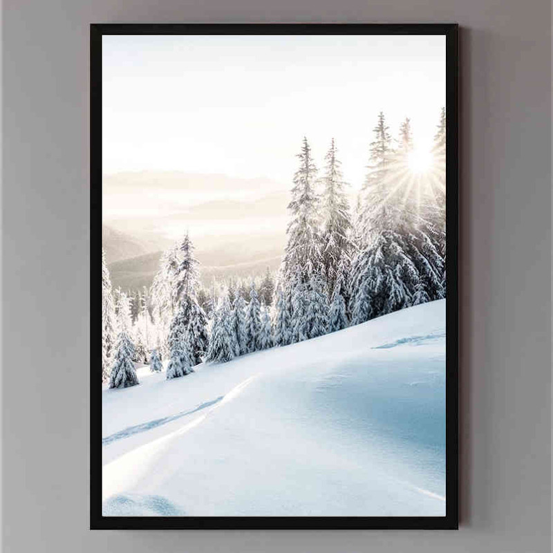 تابلو مدل Winter sunrise کد 248901465 - Image 2