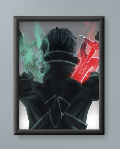 تابلو مدل انیمه کازوتو سورد آرت Kazuto Sword Art anime 05