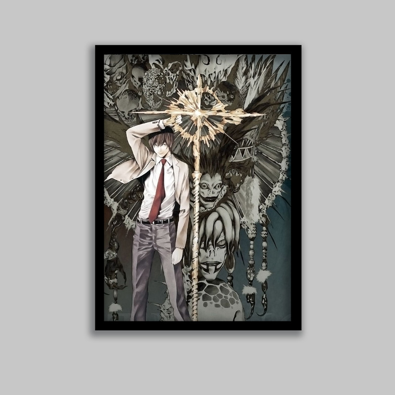 تابلو مدل انیمه دفترچه مرگ Death Note کد LA-G10535-2