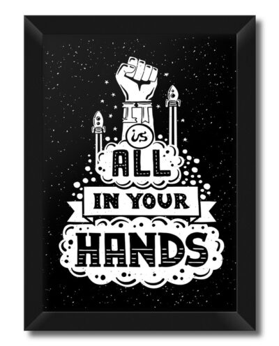 تابلو فنچ آرت طرح All Is In Your Hands کد QT102E-WB