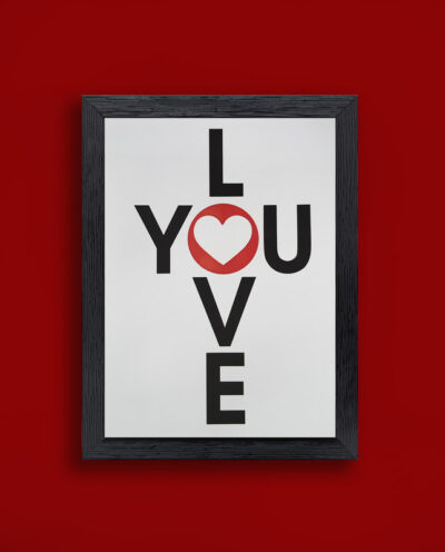 تابلو طرح عشق مدل PrLov1b
