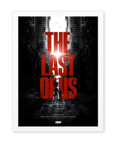 تابلو مدل دکوراتیو طرح بازی Last of us کد 1186 فریم سفید