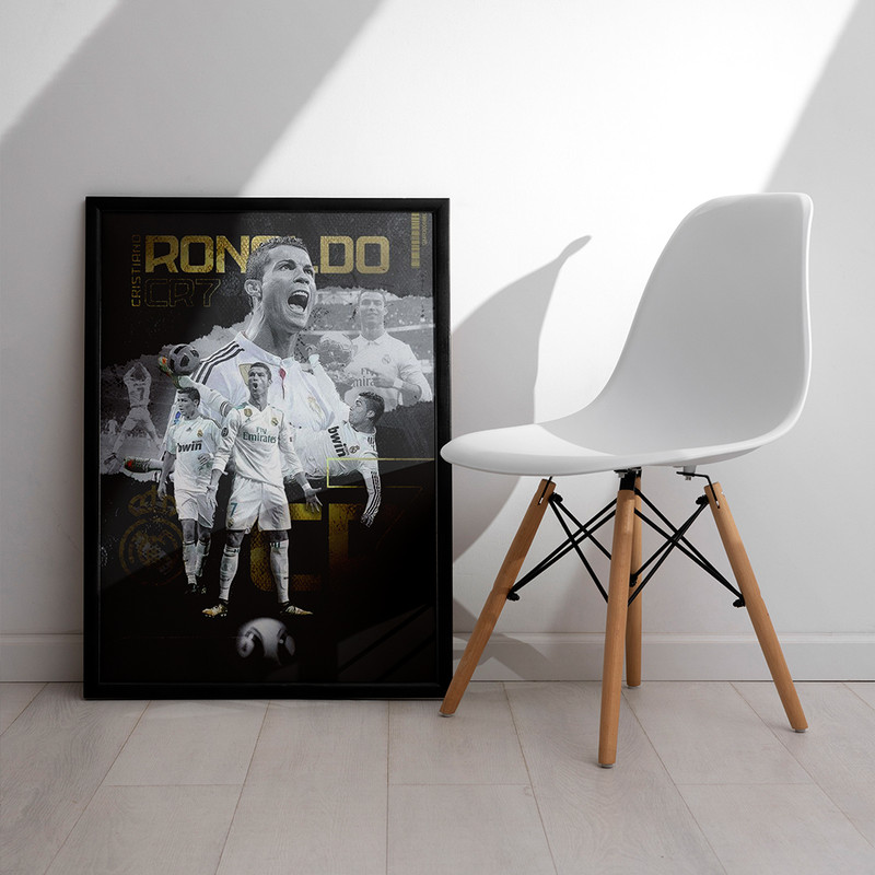 تابلو مدل دیواری طرح رونالدو Ronaldo کد FD438 - Image 3