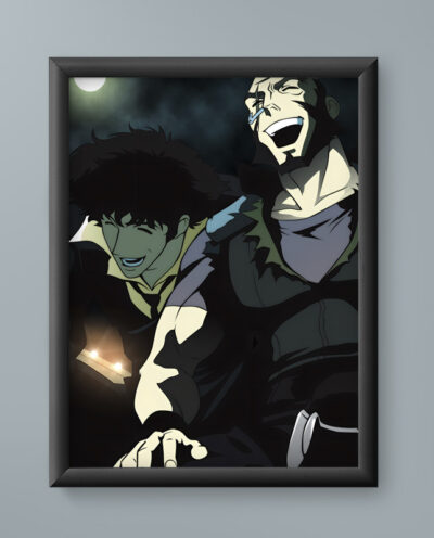 تابلو مدل انیمه جت بلک اسپایک کابوی بیباپ Jet Black Spike Cowboy Bebop anime 22
