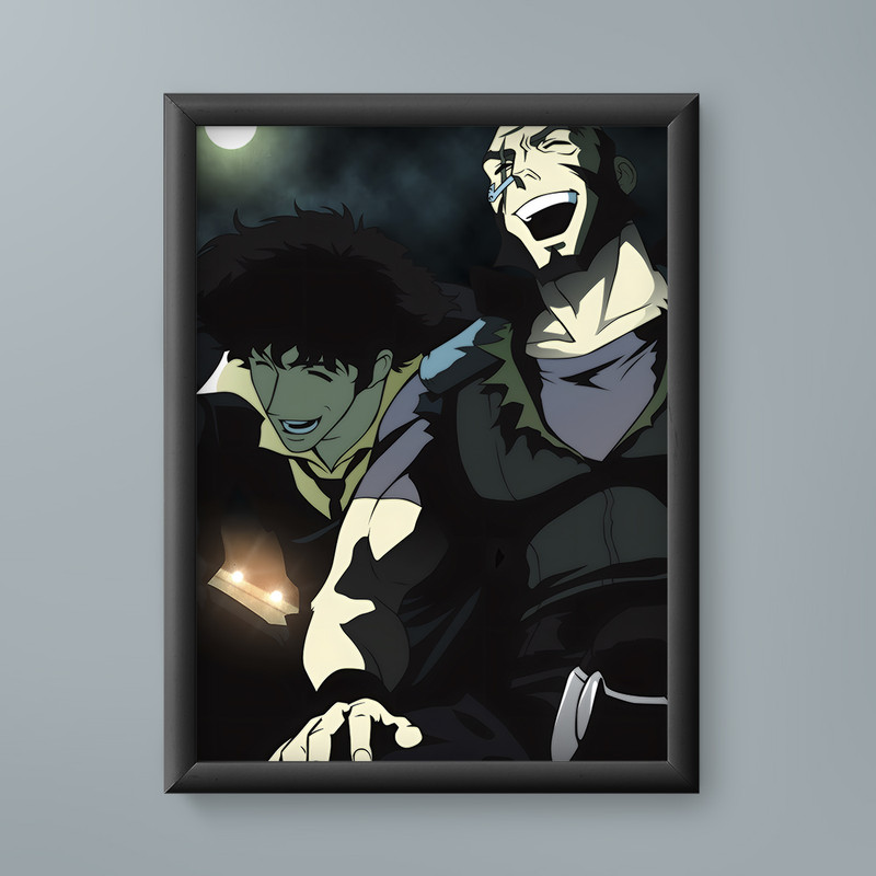 تابلو مدل انیمه جت بلک اسپایک کابوی بیباپ Jet Black Spike Cowboy Bebop anime 22
