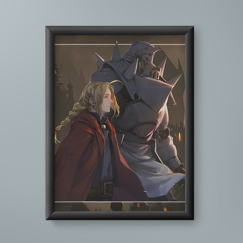 تابلو مدل انیمه ادوارد آلفونس فول متال آلکمیست 19 Edward Alphonse Fullmetal Alchemist anime