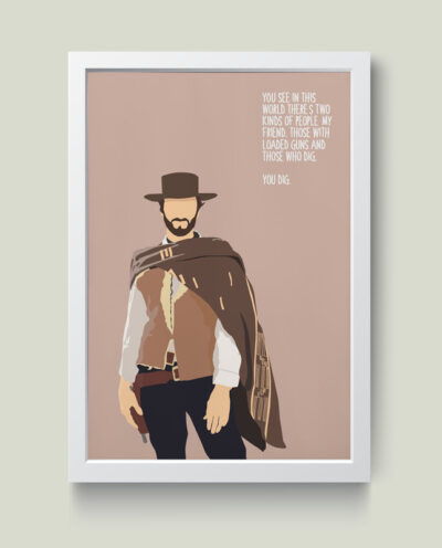 تابلو مدل The Good, The Bad And The Ugly کدS1622-w