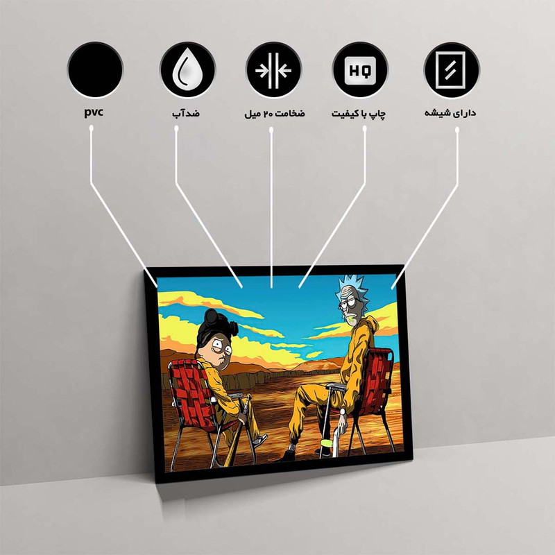 تابلو مدل rick and morty کد F-15029 - Image 10
