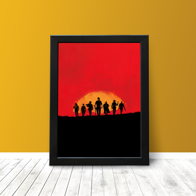 تابلو مدل گیمینگ طرح Red Dead Redemption 2 کد 101 - Image 2