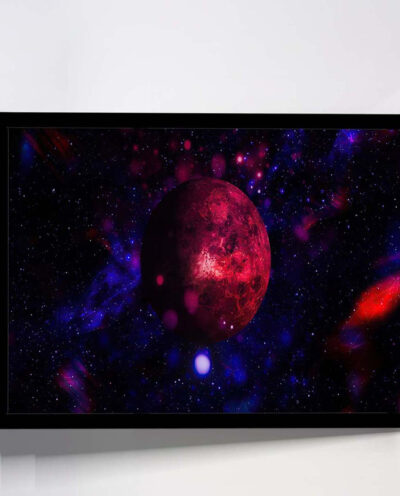 تابلو مدل red skull flowers کد F-15018