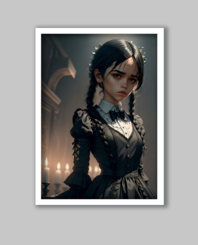 تابلو مدل ونزدی آدامز Wednesday Addams کد LA-G10820