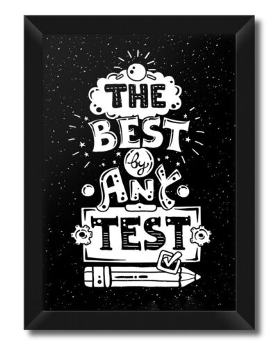 تابلو فنچ آرت طرح The Best By Any Test کد QT102H-WB