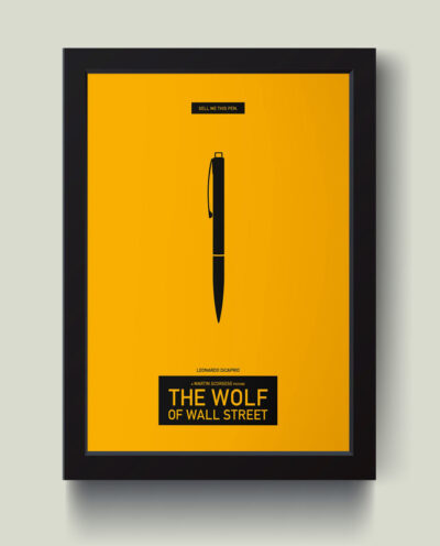 تابلو مدل Wolf of the Wallstreet کدS2618-b