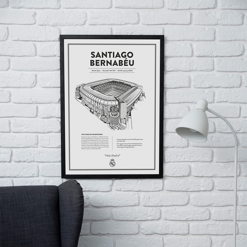 تابلو مدل دیواری طرح استادیوم سانتیاگو برنابئو رئال مادرید Santiago Bernabeu کد FD046 - Image 2