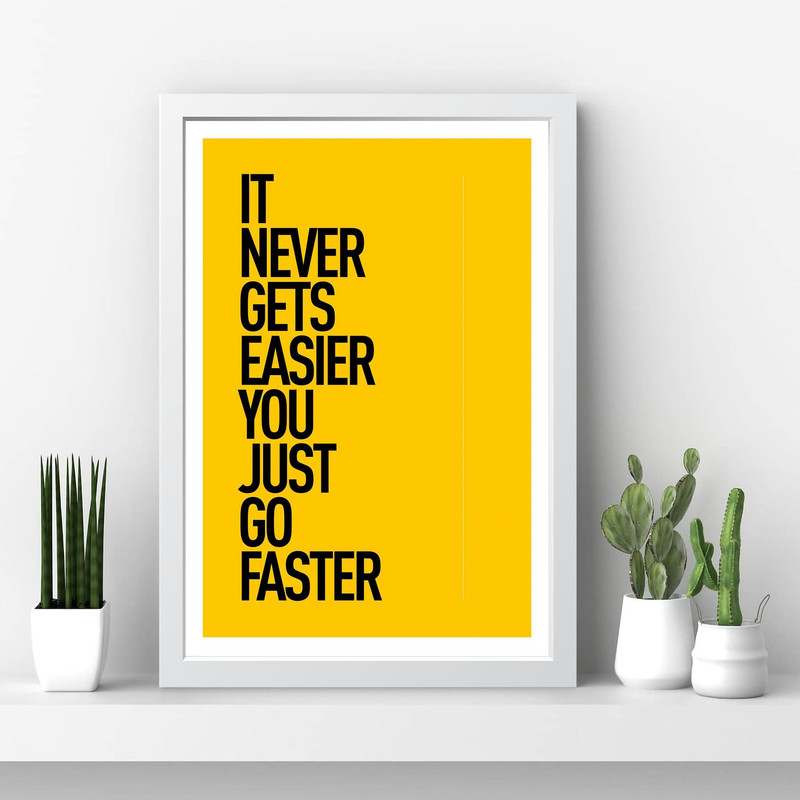 تابلو مدل انگیزشی Just go faster کدm2411-w - Image 4