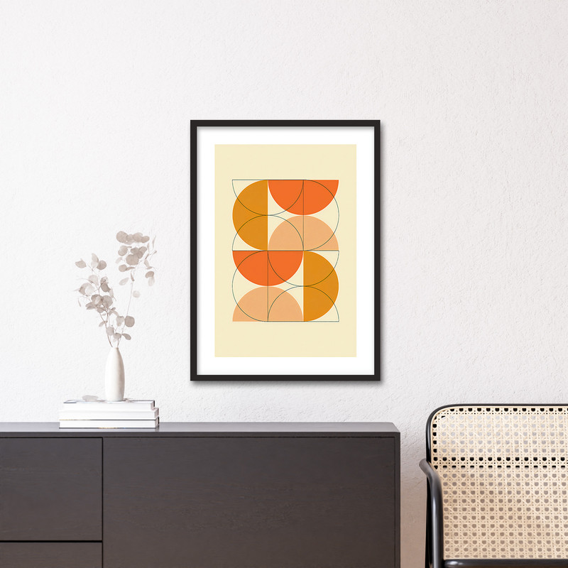 تابلو دکوراتیو فورنیمو مدل Abstract Geometric کد 0522Bمدل 1 - Image 2