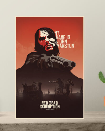 تابلو مدل گیمینگ رد دد جان مارسون red dead redemption کد 1273