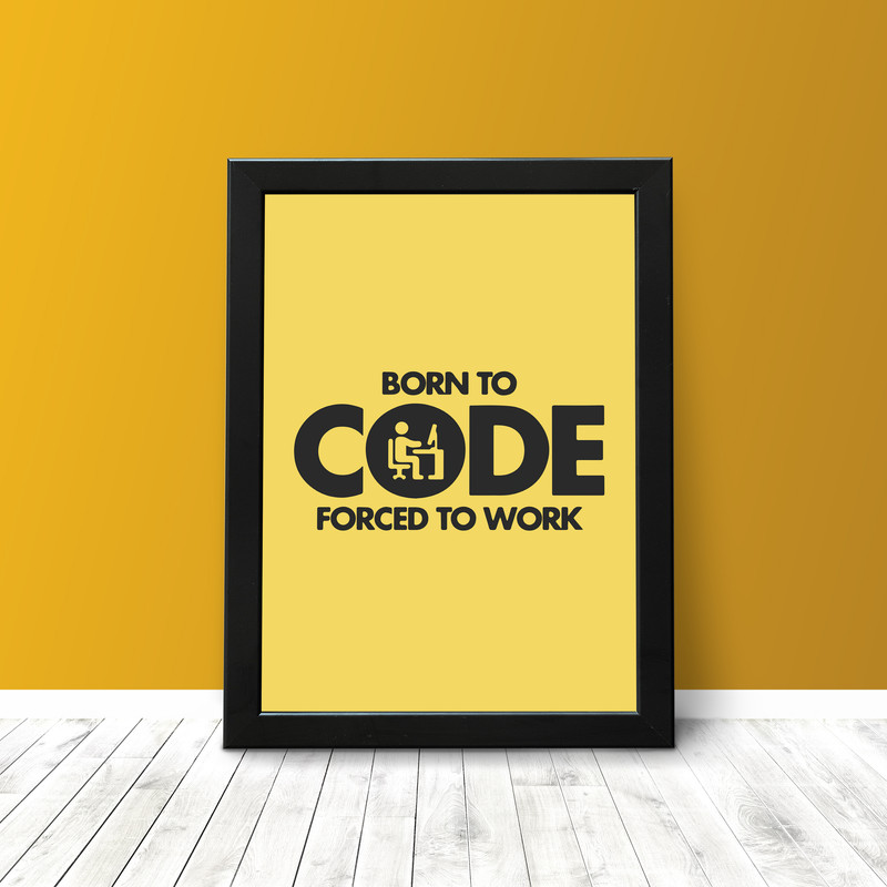 تابلو مدل برنامه نویسی Born to Code کد 107 - Image 2
