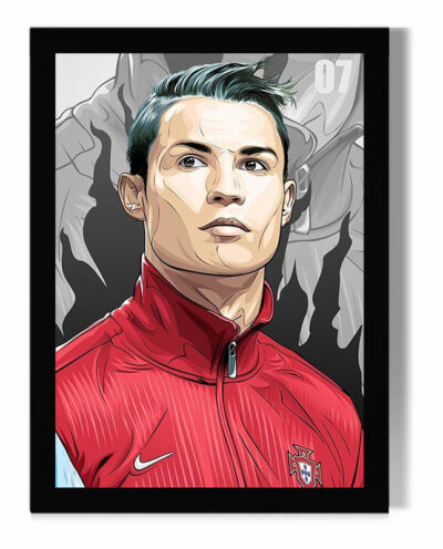تابلو مدل دیواری طرح رونالدو Ronaldo کد FD441