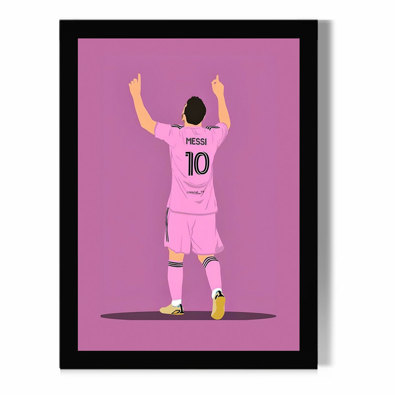 تابلو مدل دیواری طرح مسی Messi کد FD501