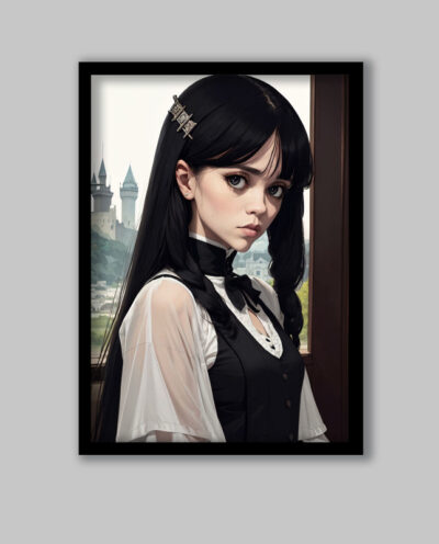 تابلو مدل ونزدی آدامز Wednesday Addams کد LA-G10821-2
