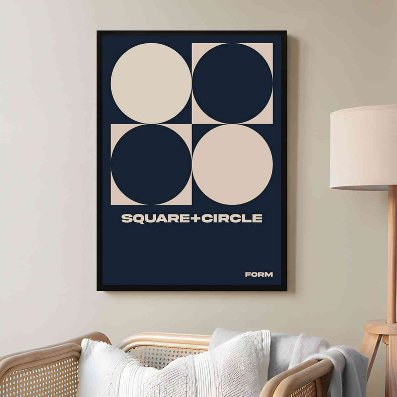 تابلو مدل Square circle کد 2489011008 - Image 2