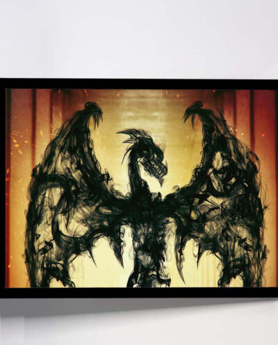 تابلو مدل dragon of ashes کد F-12005