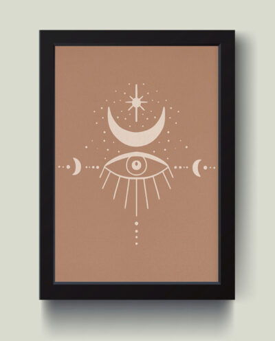 تابلو مدل دکوراتیو Minimall Left Eye کد M1408-b