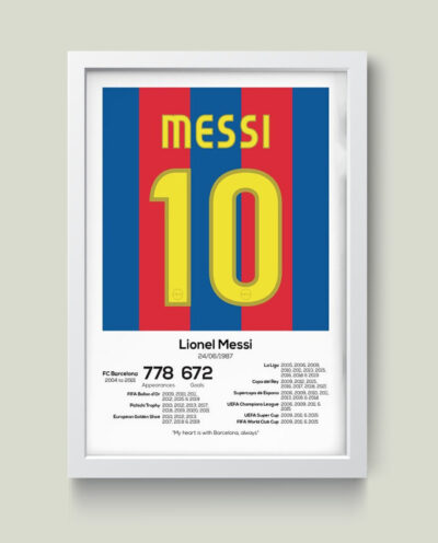 تابلو مدل مسی Leo Messi کد m2495-w