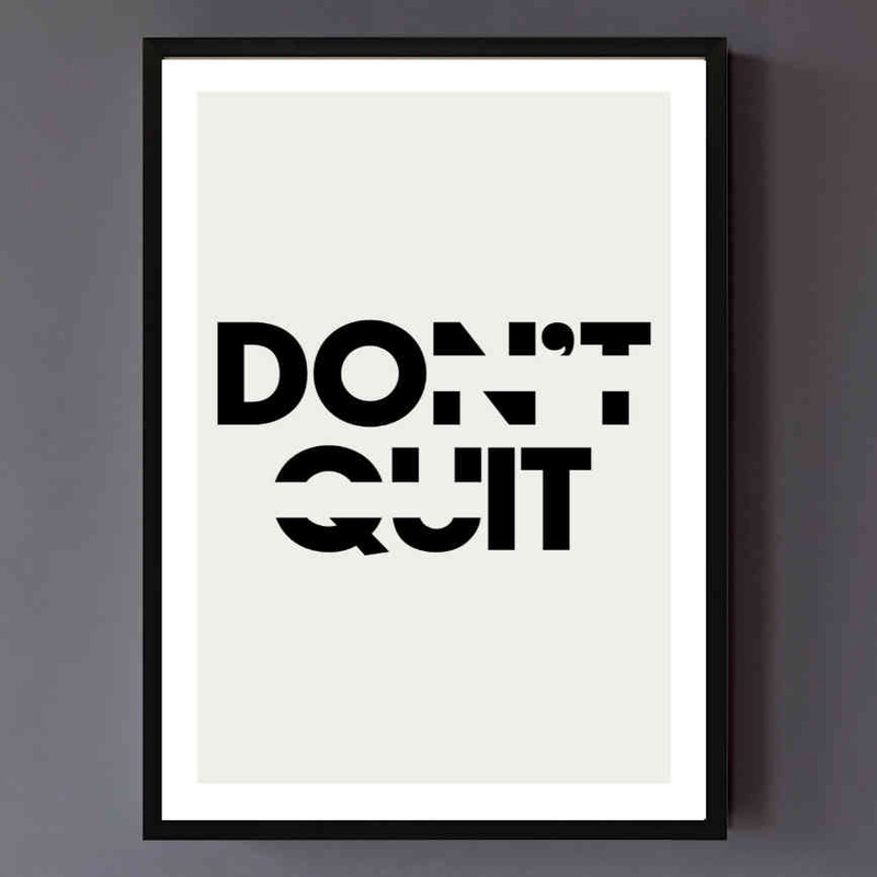 تابلو مدل Dont quit کد 248901823 - Image 2