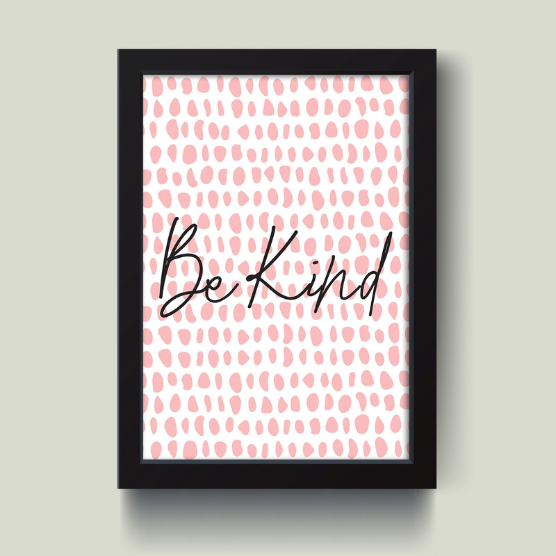 تابلو مدل مینیمال minimal Be kind کد A2935-b