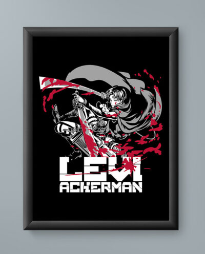 تابلو مدل انیمه لیوای اتک ان تایتان levi attack on titan anime 05