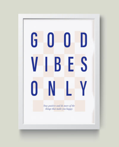 تابلو مدل انگیزشی Good vibes omly کدS1652-w