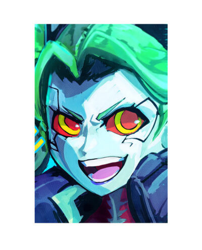 تابلو مدل انیمه ربکا سایبرپانک Rebecca Cyberpunk anime 05