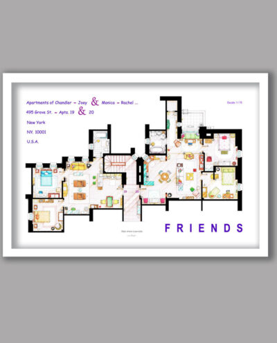 تابلو مدل سریال فرندز Friends کد LA-G10816