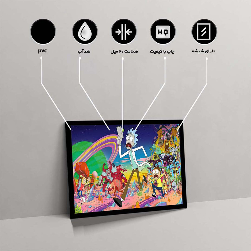 تابلو مدل rick and morty کد F-15028 - Image 10