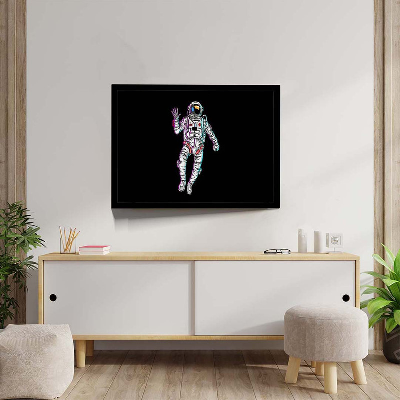 تابلو مدل astronaut waving hand minimal کد F-10047 - Image 4