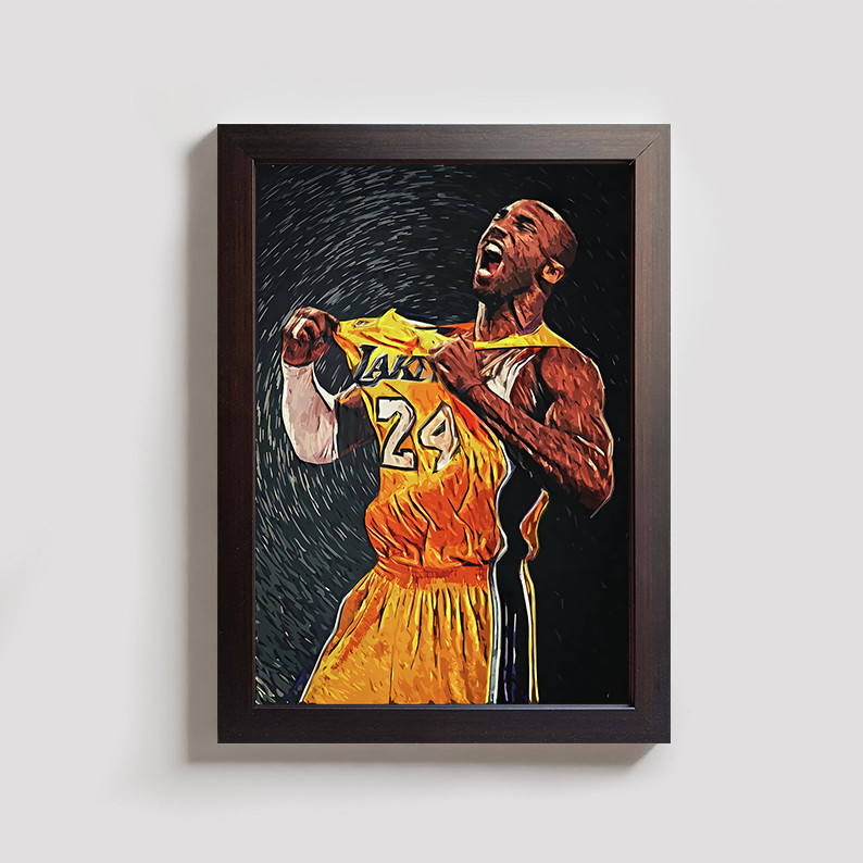 تابلو مدل ورزشی بسکتبال کوبی برایانت kobe bryant BR073 - Image 2