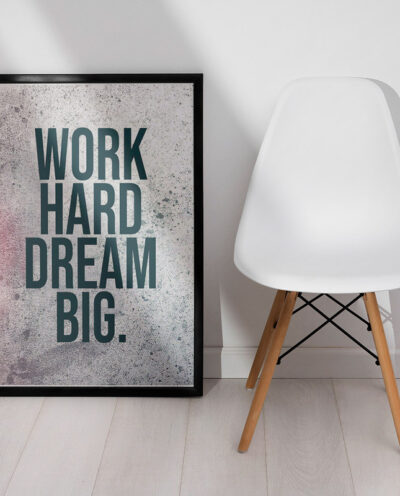 تابلو صبا مدل work hard dream big کد 949853