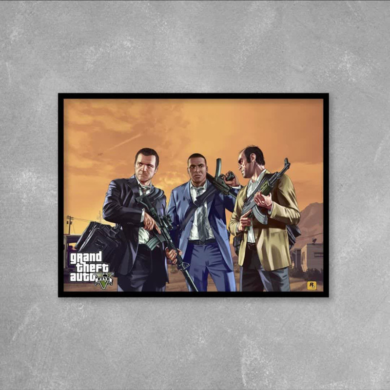 تابلو یاسین دکوراتیو مدل GTA کد G100 - Image 2