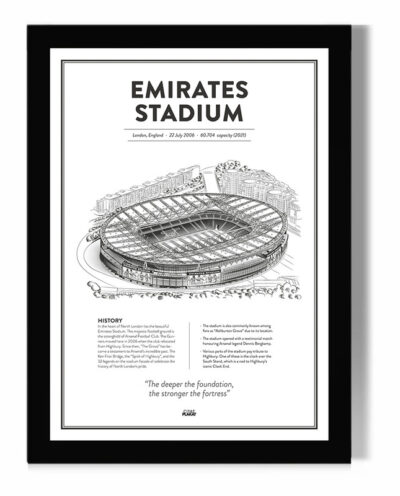 تابلو مدل دیواری طرح استادیوم آرسنال Emirates Stadium کد FD037