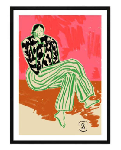 تابلو مدل Calm woman portait کد 248901503