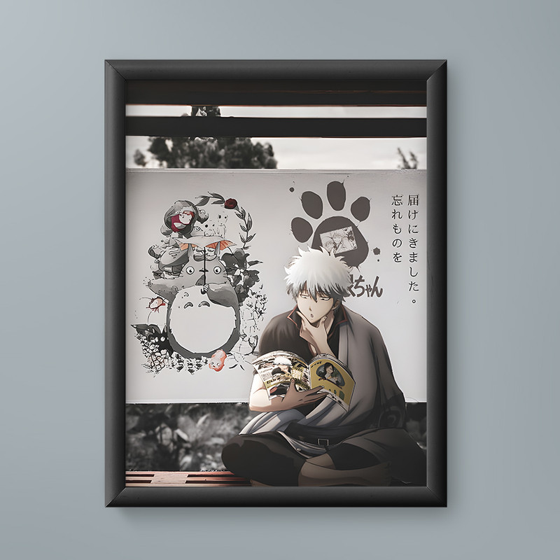 تابلو مدل انیمه ساکاتا گینتوکی گینتاما Sakata Gintoki Gintama anime 01